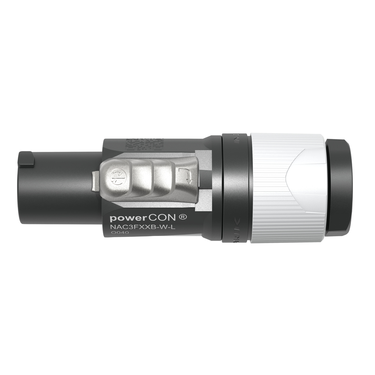 powerCON-kabelkontakt, grå/vit, kabel 10–16 mm