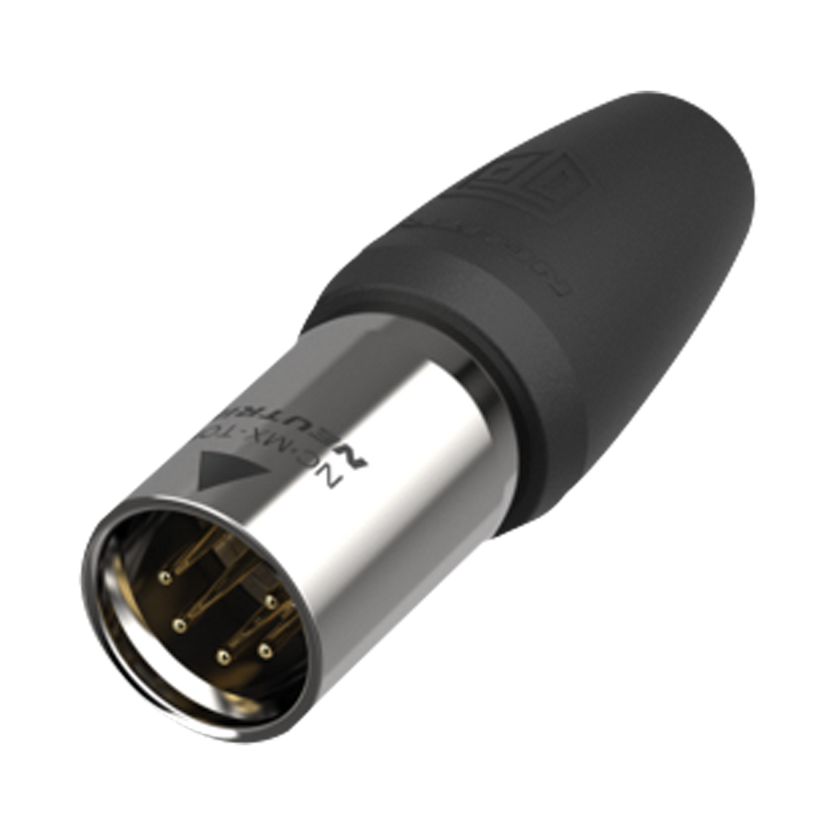 XLR-kabelkontakt hane 5-polig, TOP IP65, guldkontakter