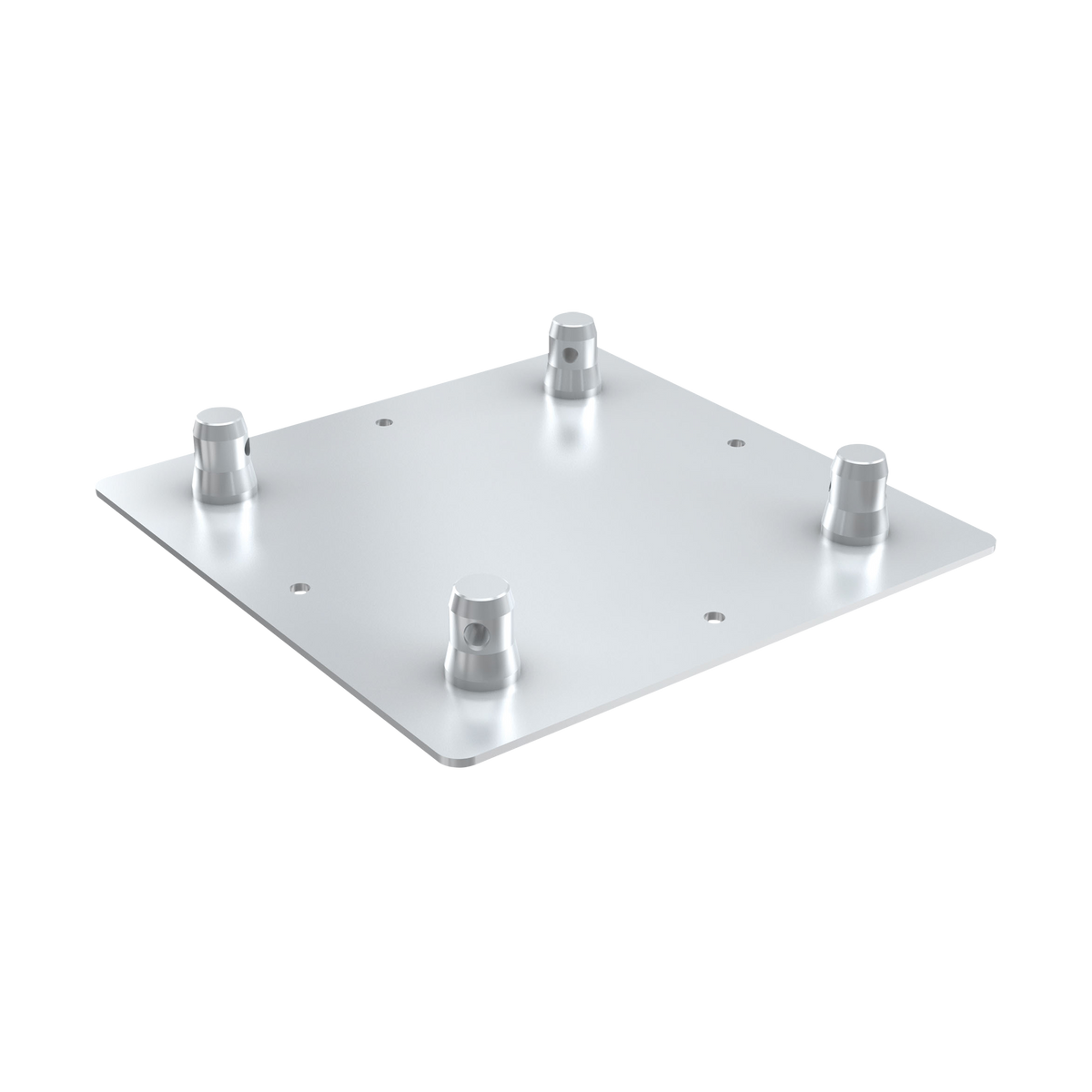 Bottenplatta för Pro-30 Square P-truss, hane, silver