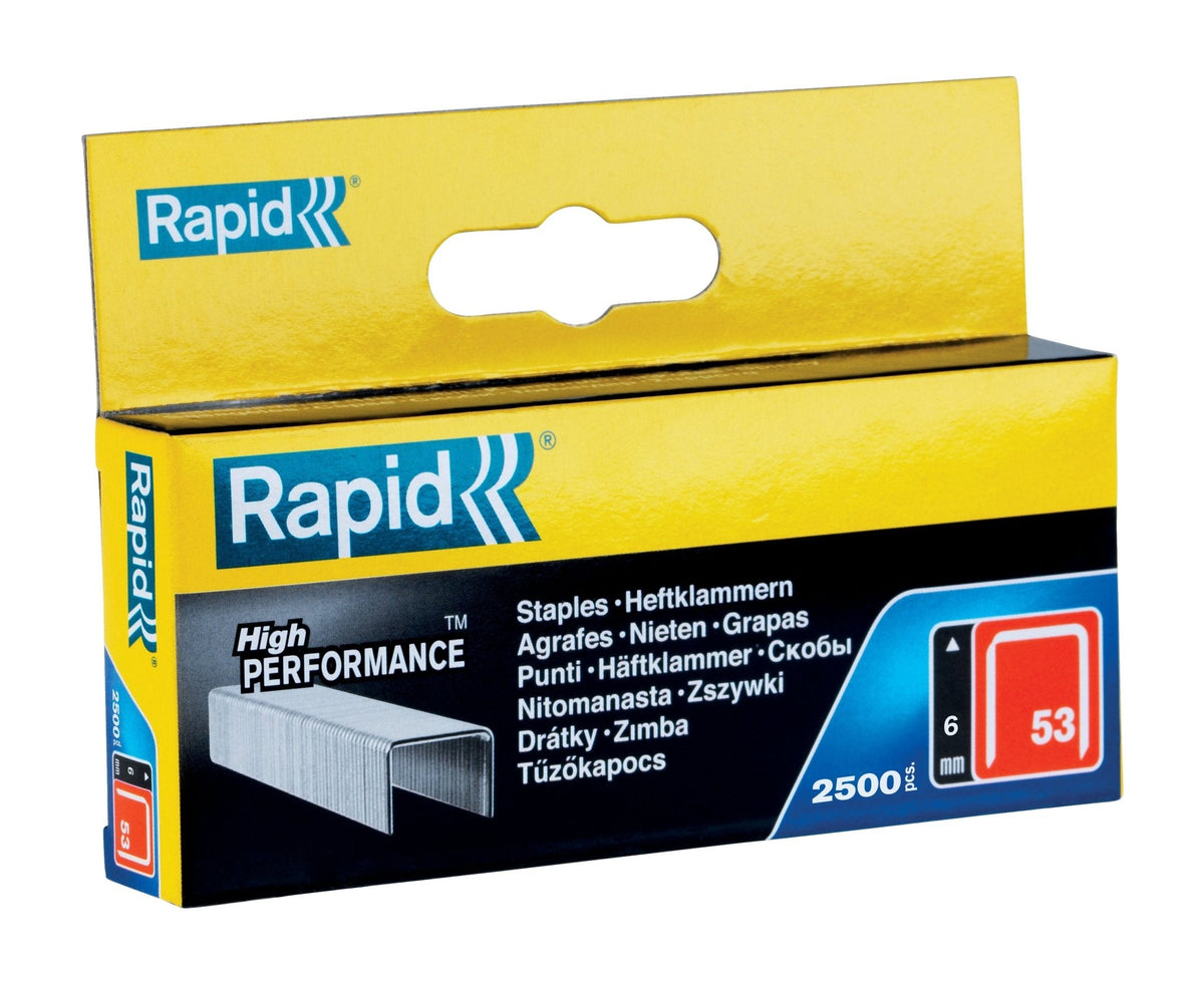 Rapid häftklammer typ 53 – 6 mm