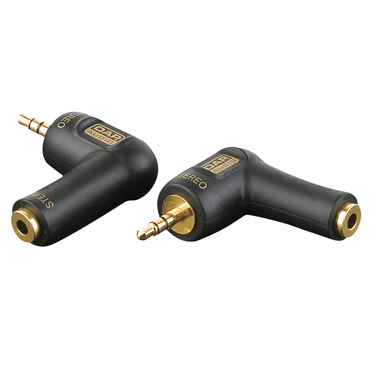 Adapter miniteleplugg stereo till minitelejack, 90°