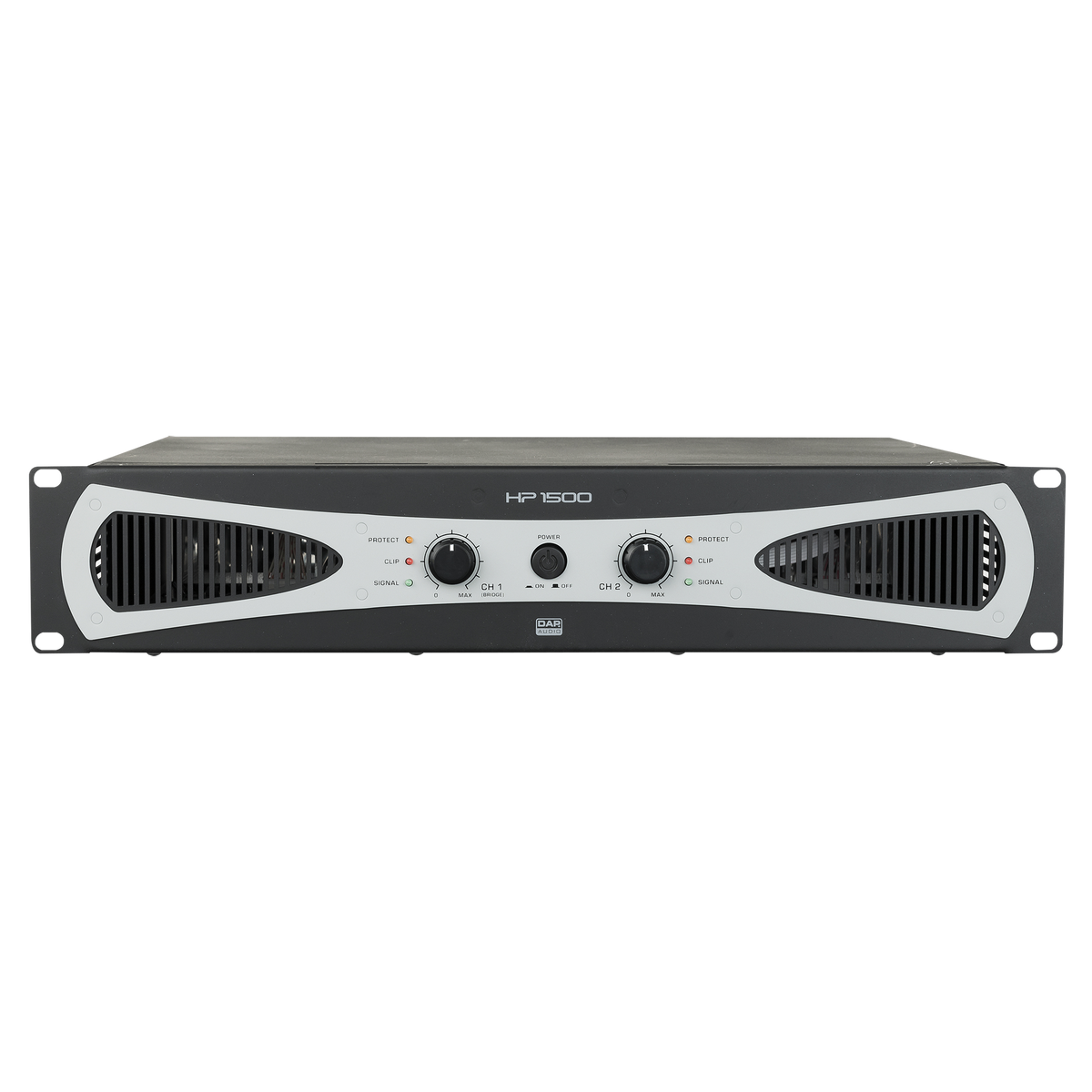 HP-1500 slutsteg, 2 kanaler, 2 × 750 W