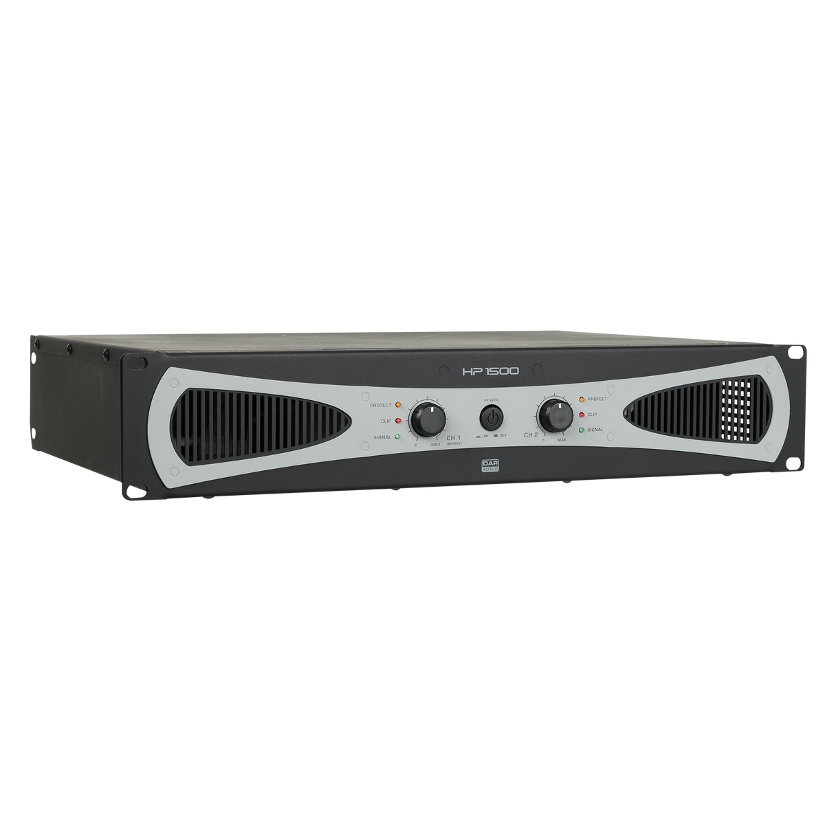 HP-1500 slutsteg, 2 kanaler, 2 × 750 W