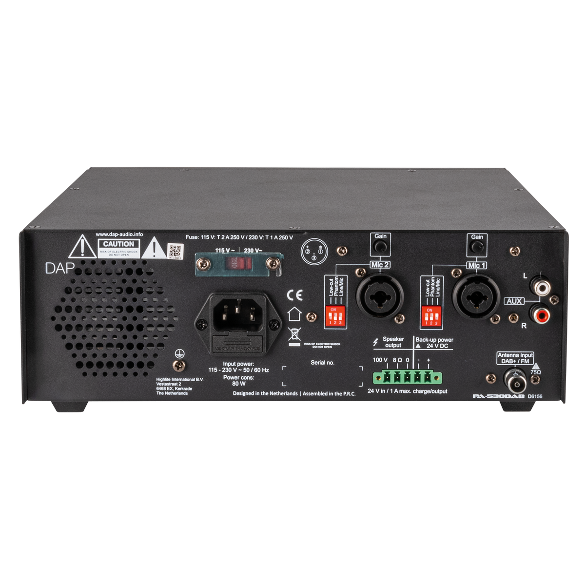 PA-530DAB förstärkare med DAB+
