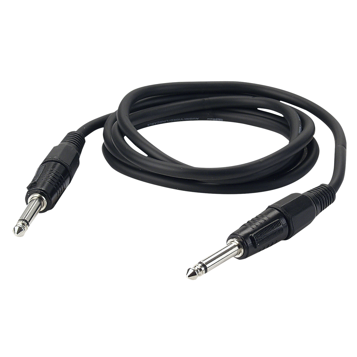 Instrumentkabel obalanserad teleplugg mono till teleplugg mono, 15 m