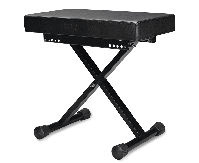 Pianopall BQ med klädsel i konstläder och 5 höjdlägen