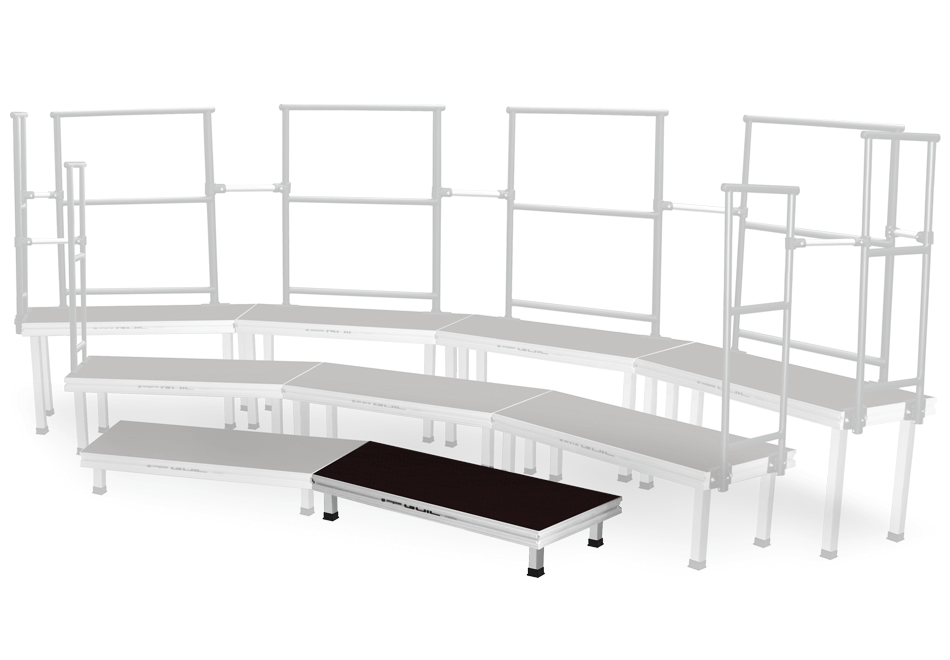 Körpodiemodul GRT-2 – trapetsformad, 124,5 x 50 x 107 cm