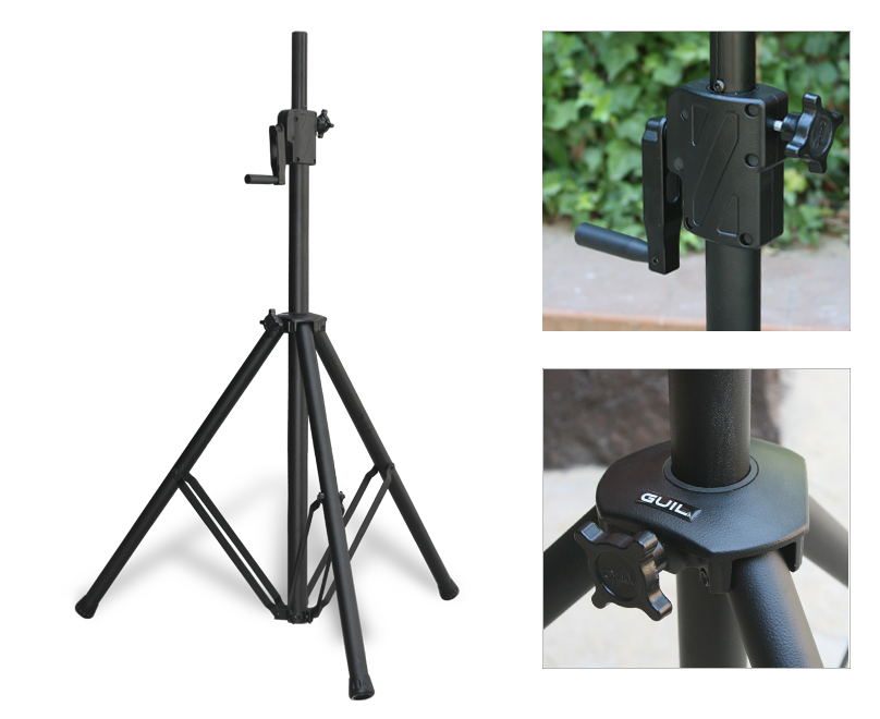 Högtalarstativ ALT-37 med vajerfritt vinschsystem