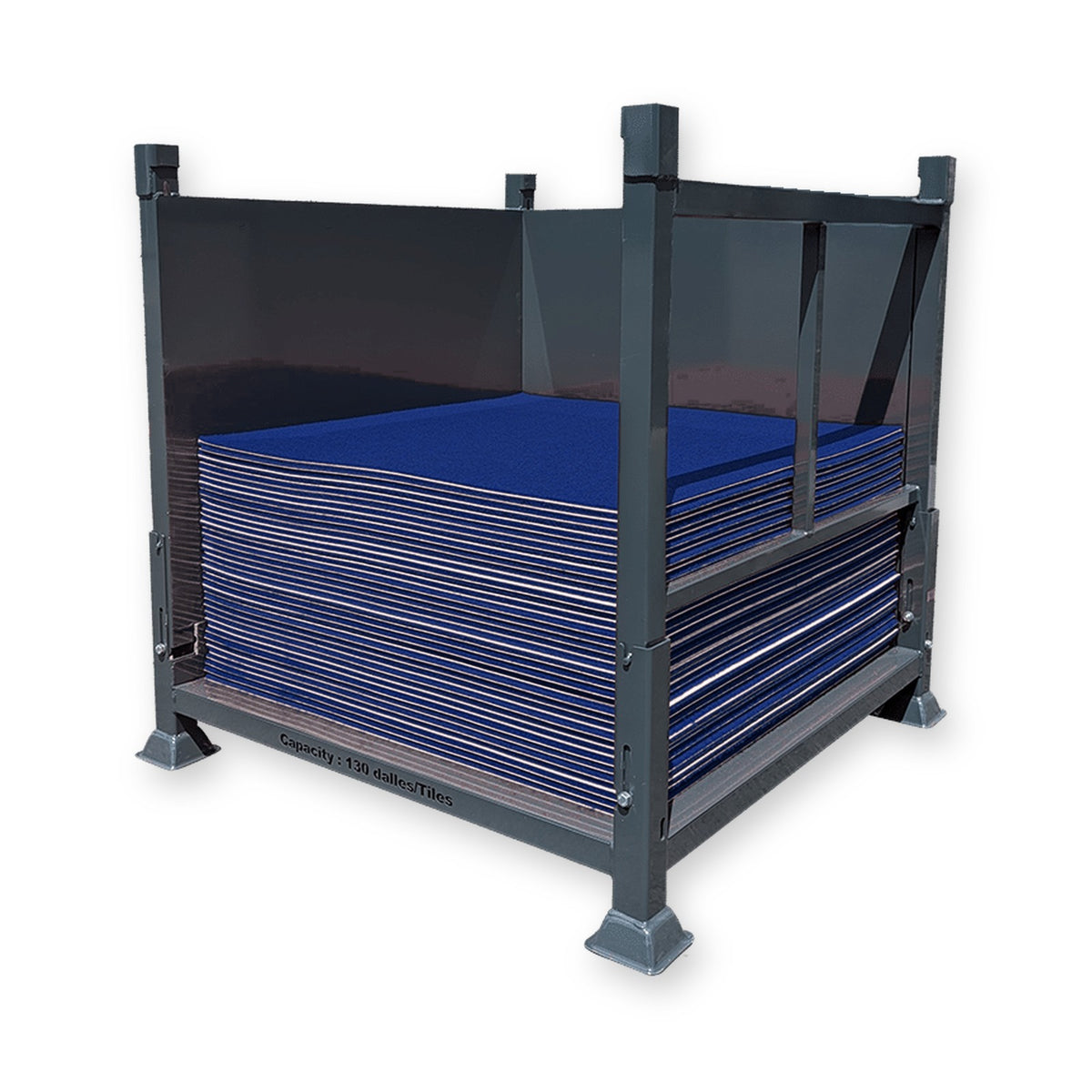 Container för 130 plattor Expoquadra Cobalt Blue (BOX EXPOQUADRA, illustration/färgsatt bild)