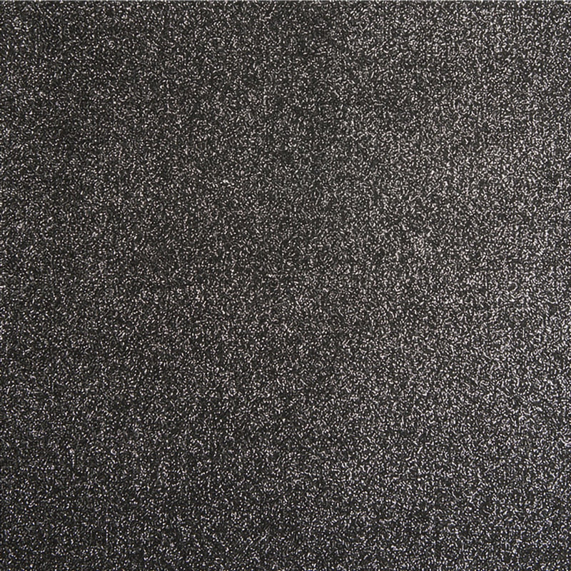 Nålfiltsmatta Expoglitter Black & Silver