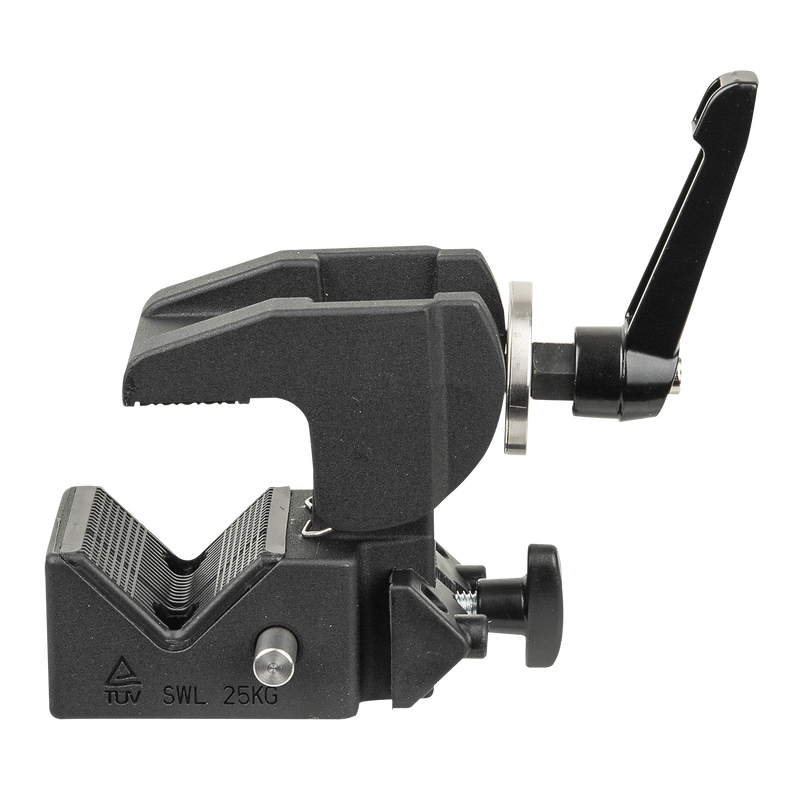 Multigrip-klämma, 10–55 mm, SWL 25 kg, svart, TÜV