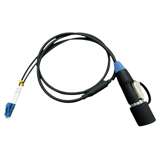 Fiberoptisk breakout-kabel singlemode med SO2M-kontakt, IP65, 1 m