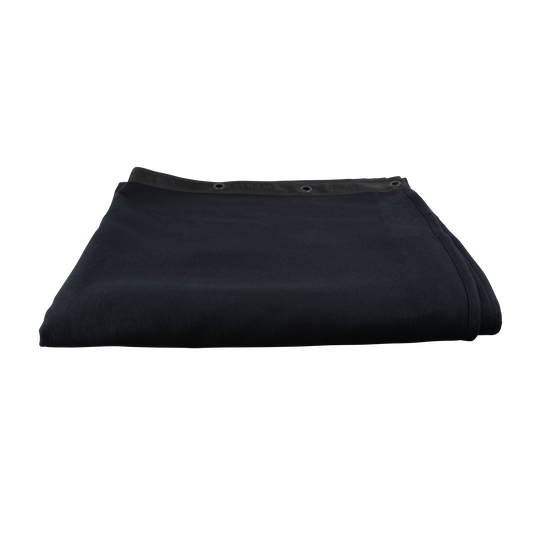 Ljudabsorberande fond 500 g/m², svart, 300 cm bredd, oveckad