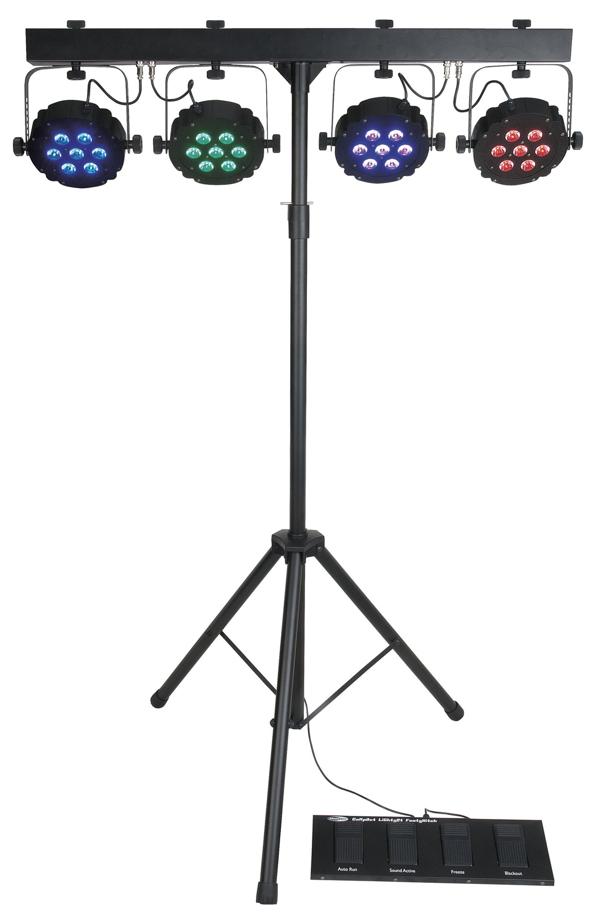 Compact Power Light Set MKII, ljusset med 4 RGB LED-spotlights