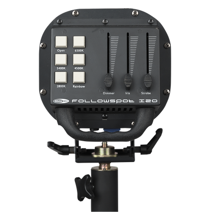Followspot LED 120 W, följespot med stativ