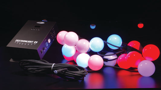 Festoon Q4 String IP65, RGBW-pixelslinga 15 m