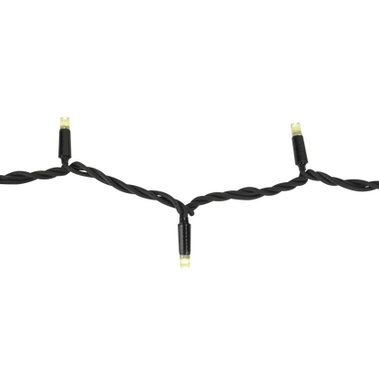 LED Rubber Static String Light, varmvit ljusslinga, svart