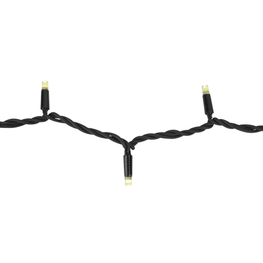 LED Rubber Static String Light, varmvit ljusslinga, svart