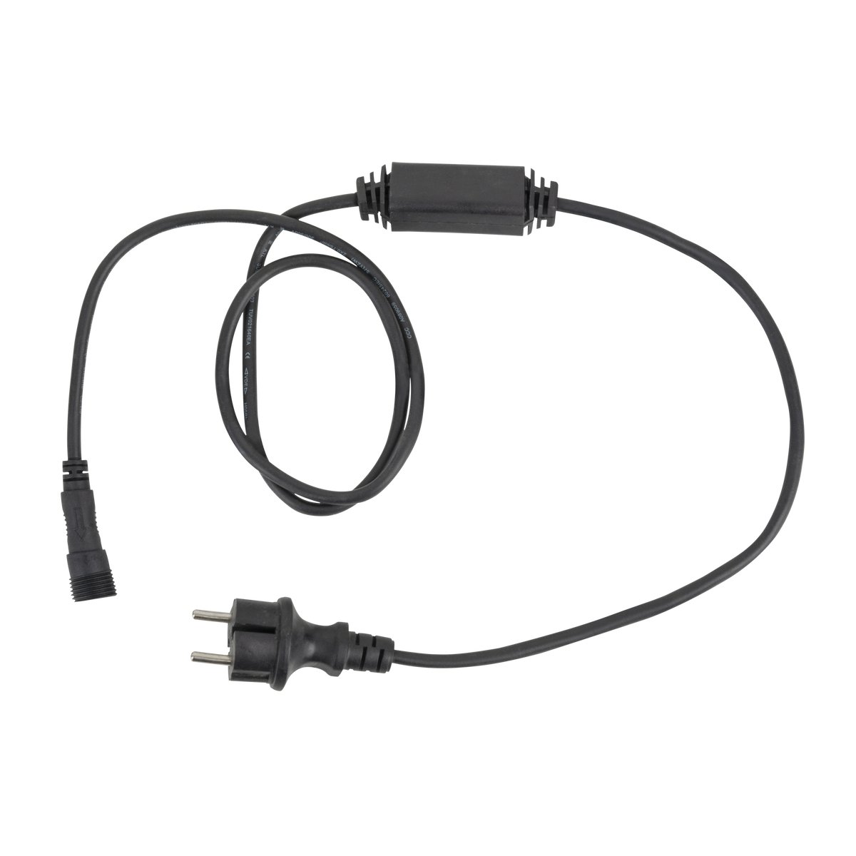 Strömkabel för LED String/Icicle, svart, Schuko