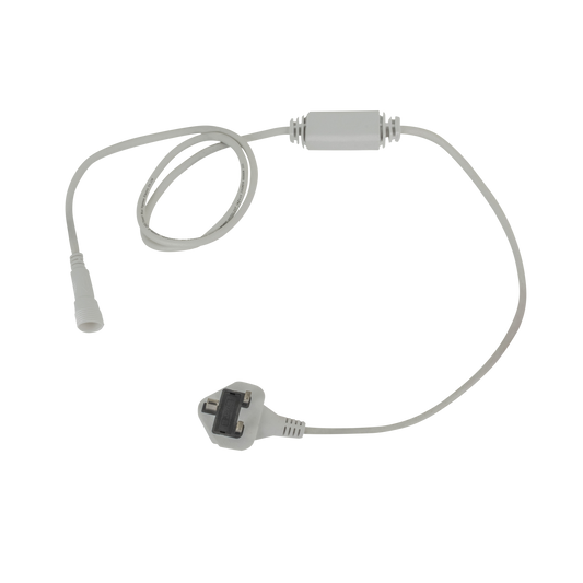 Strömkabel för LED String/Icicle, vit, brittisk kontakt