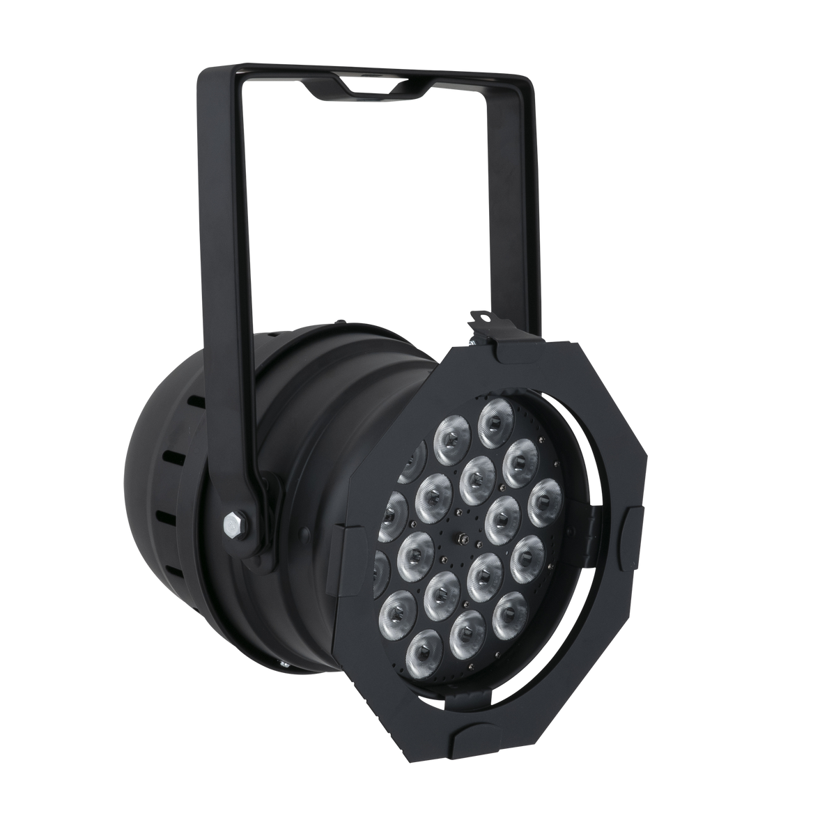 LED Par 64 Short Q4-18, RGBW LED-par 18 × 8 W, svart