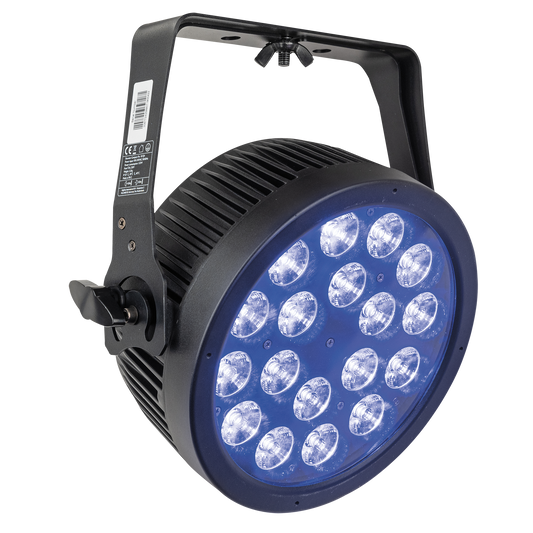 Compact Par 18 Q4, LED-par 18 × 7 W RGBW, svart