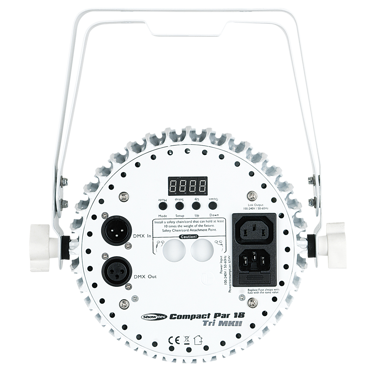 Compact Par 18 MKII, LED-par 18 × 3 W RGB, vit