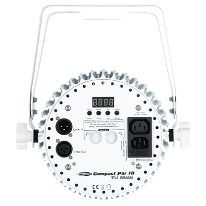 Compact Par 18 MKII, LED-par 18 × 3 W RGB, vit