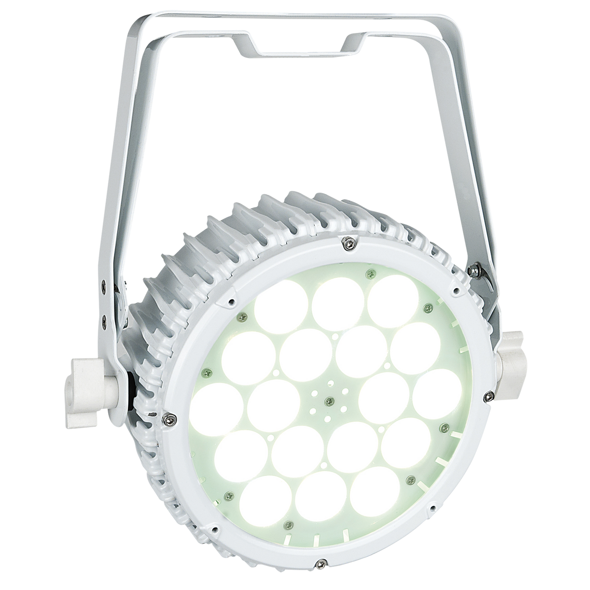 Compact Par 18 MKII, LED-par 18 × 3 W RGB, vit