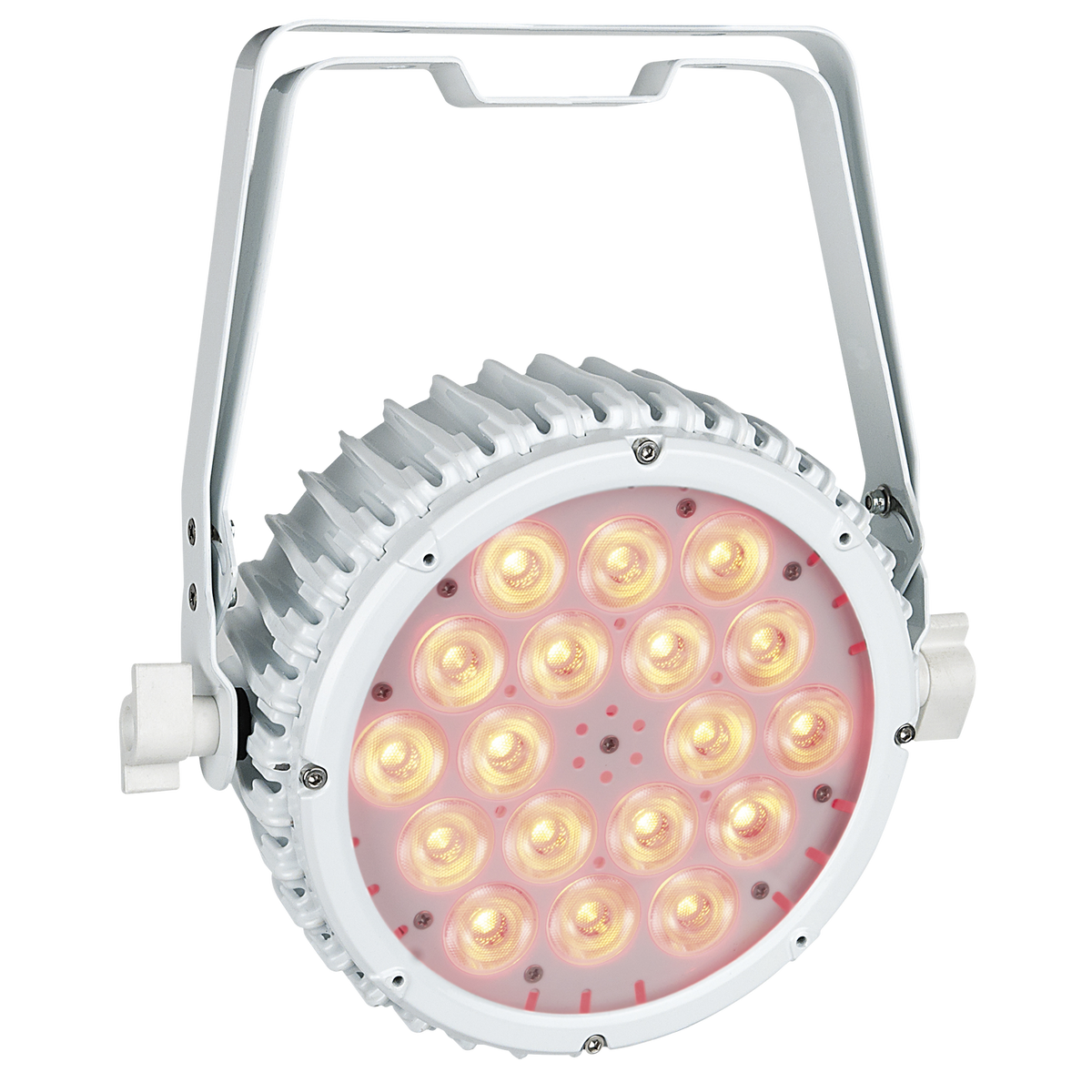 Compact Par 18 MKII, LED-par 18 × 3 W RGB, vit