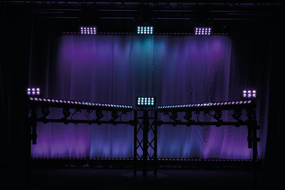 Cameleon Flood 6 Q6 Tour, RGBWA-UV LED-flood 6 × 10 W, IP65