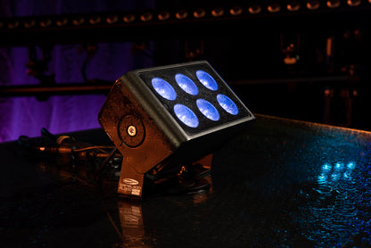 Cameleon Flood 6 Q6 Tour, RGBWA-UV LED-flood 6 × 10 W, IP65