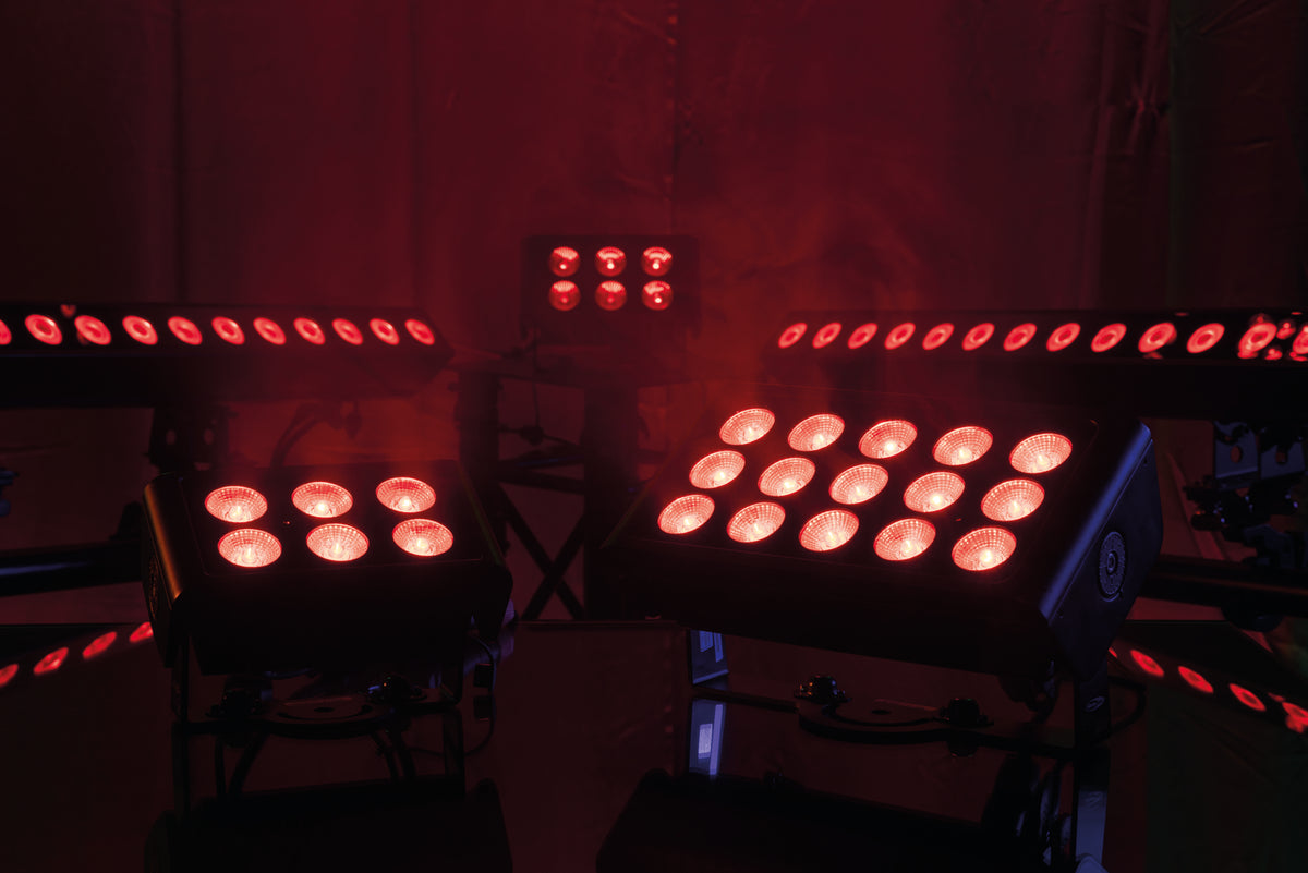 Cameleon Flood 15 Q6 Tour, RGBWA-UV LED-flood 15 × 10 W, IP65
