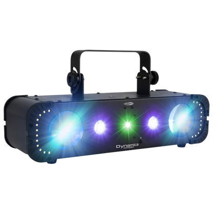 Dynamica Compact, 4-i-1-effekt med beam, strobe, UV och laser