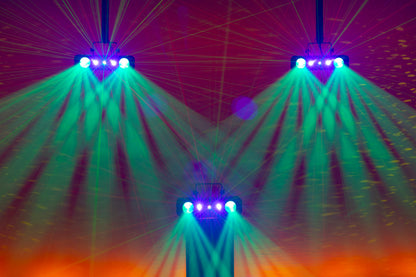 Dynamica Compact, 4-i-1-effekt med beam, strobe, UV och laser