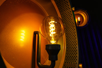 Edison Vintage 1, retroarmatur med E27, blekt guld/grå