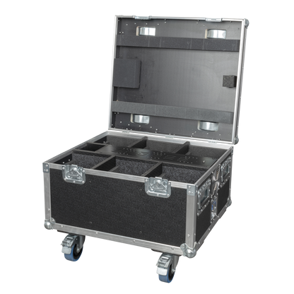 EventSpot 1600 Q4 Set, 6 st i laddningscase, borstad aluminium