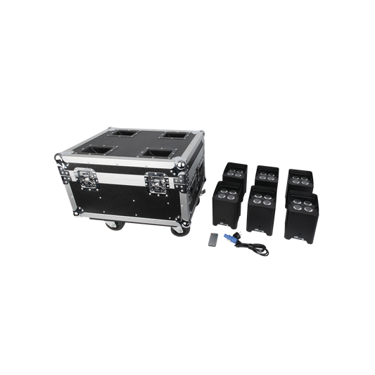 EventLITE 4/10 Q6 Set, 6 st i laddningscase
