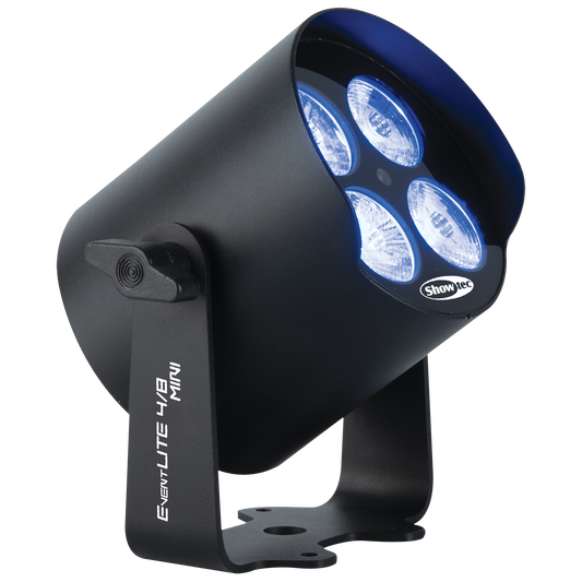 EventLITE 4/8 Mini Q6, batteridriven spot IP65, svart