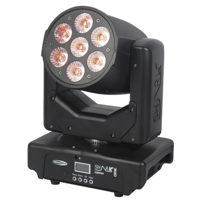 Shark Wash One, RGBWA-UV LED-wash-moving head 7 × 12 W