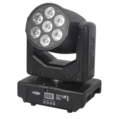Shark Wash One, RGBWA-UV LED-wash-moving head 7 × 12 W