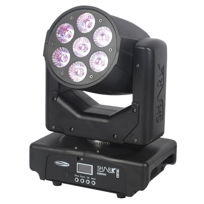 Shark Wash One, RGBWA-UV LED-wash-moving head 7 × 12 W