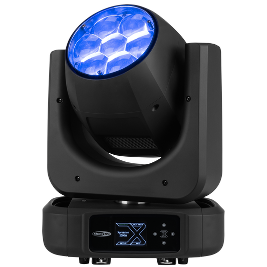 Xpression 2000W WashBeam, svart, RGBW LED-wash-moving head