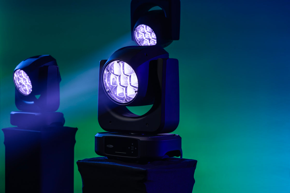 Xpression 2000W WashBeam, svart, RGBW LED-wash-moving head