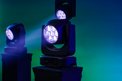 Xpression 2000W WashBeam, svart, RGBW LED-wash-moving head