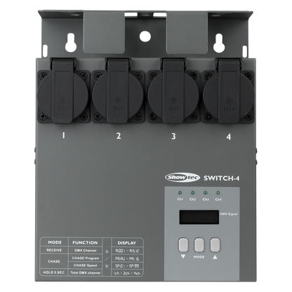 MultiSwitch DMX512 switchpack, 4 kanaler