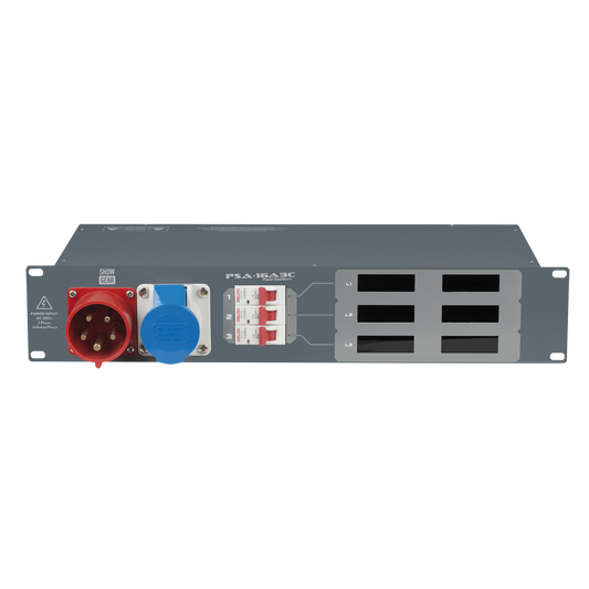 PSA-16A3C strömfördelare, 3 × automatsäkring, CEE-utgångar