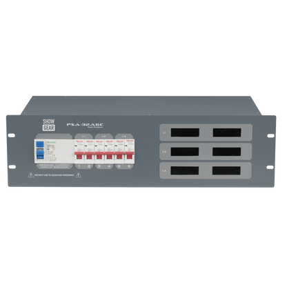 PSA-32A6C strömfördelare, 6 × automatsäkring, CEE-utgångar