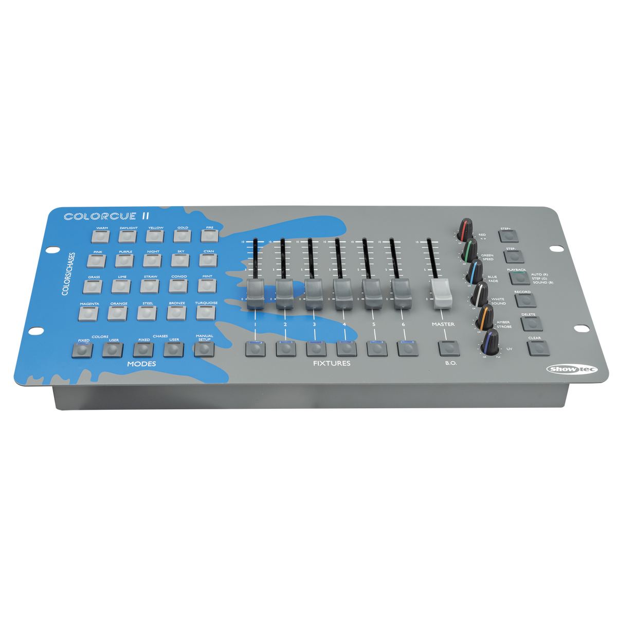 ColorCue 2 LED-ljusbord, 6 faders, 6 färger