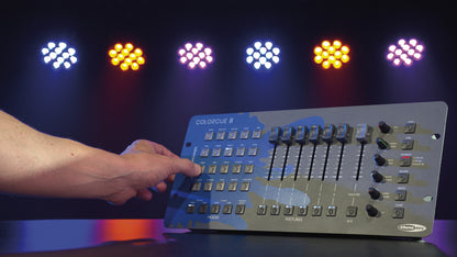 ColorCue 2 LED-ljusbord, 6 faders, 6 färger